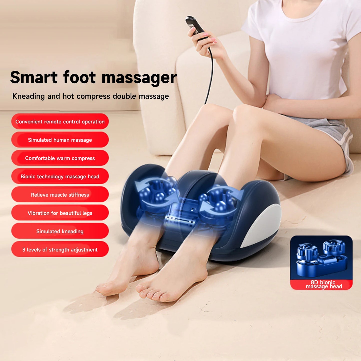 Comfort,masajeador profesional terapeutico 3D Biónico