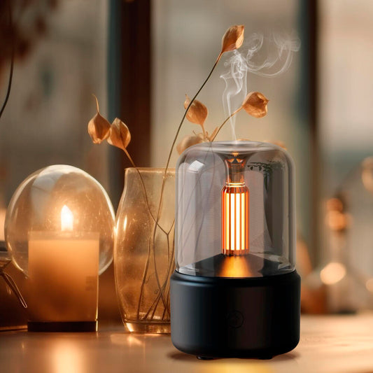 Aromaterapia Humidificador Con Luz Ambiental calida.🕯