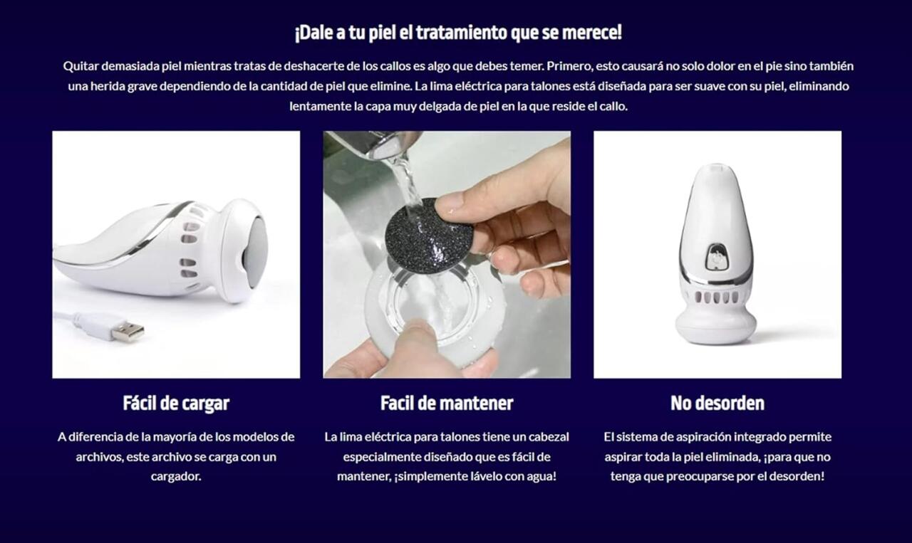 Eliminador de Callos Eléctrico