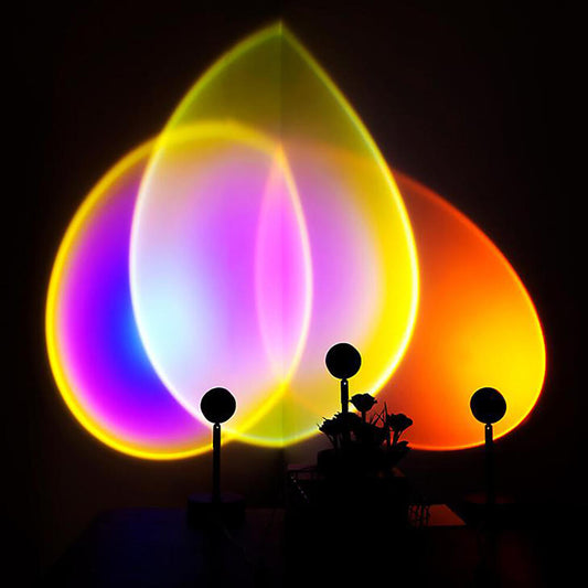 Sunset Lamp. Lámpara proyector de luz 360 Color ajustable romántica.💖